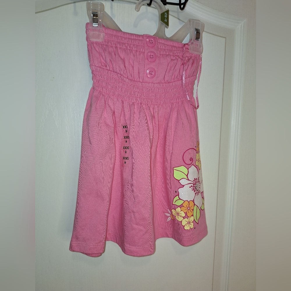 NWT/ Justice/ xxxs 6/ pink / kids floral  sundress